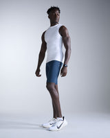 Core Compression Sleeveless, White/White