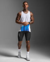 Light Speed React Singlet, Blue Gradient/Black Reflective