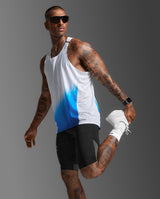 Light Speed React Singlet, Blue Gradient/Black Reflective
