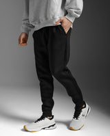 Commute Smooth Spacer Trackpants, Black/Black