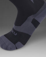 Vectr Light Cushion Crew Socks, Black/Titanium