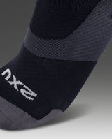 Vectr Ultralight 1/4 Crew Socks, Black/Titanium