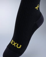 Flight Bamboo Charcoal Compression Socks, Black/Yellow