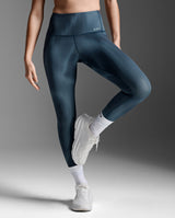 Form Lineup Hi-Rise Compression Tights, Dark Sage Glass/Dark Sage