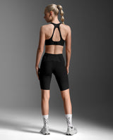 Light Speed React Hi-Rise Compression Shorts, Black/ Black Reflective