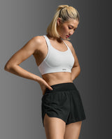 Light Speed High Impact Bra, White/Silver Reflective