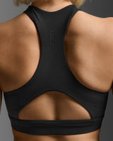 Bio Nylon Longline Bra, Black/Black