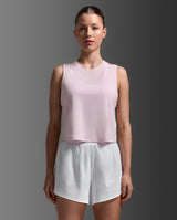 Aero Mesh Crop Tank, Pink Frost/Pink Frost Reflective