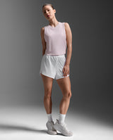 Aero Mesh Crop Tank, Pink Frost/Pink Frost Reflective
