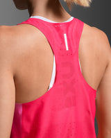Light Speed React Crop Singlet, Fuchsia Gradient/White Reflective