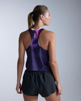 Light Speed React Crop Singlet, Violet Mist/Lavender Reflective