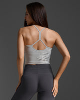 Flex Strappy Crop Tank, Harbor Mist/Harbor Mist