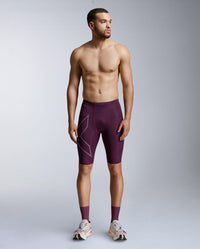 Light Speed Compression Shorts, Sangria/Sangria Reflective