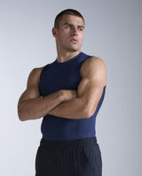 Core Compression Sleeveless, Navy/Navy