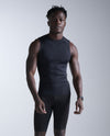 Core Compression Sleeveless - BLACK/SILVER
