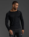 AERO LONG SLEEVE - BLACK/SILVER REFLECTIVE