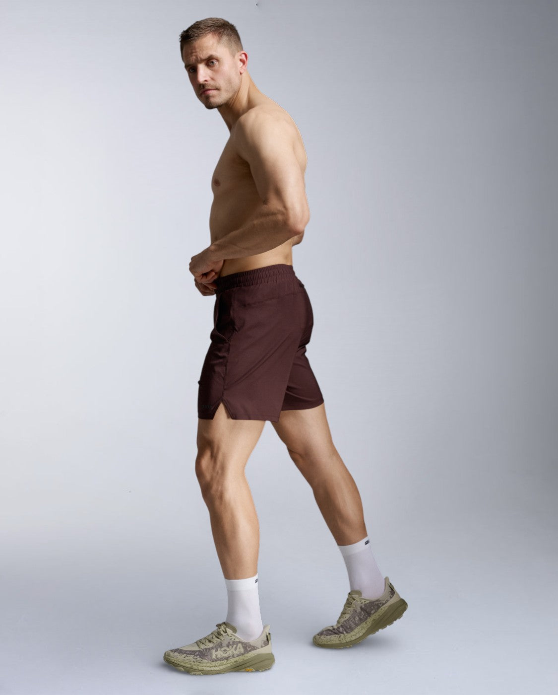 Aero 7 Inch Shorts, Bark/Black Reflective