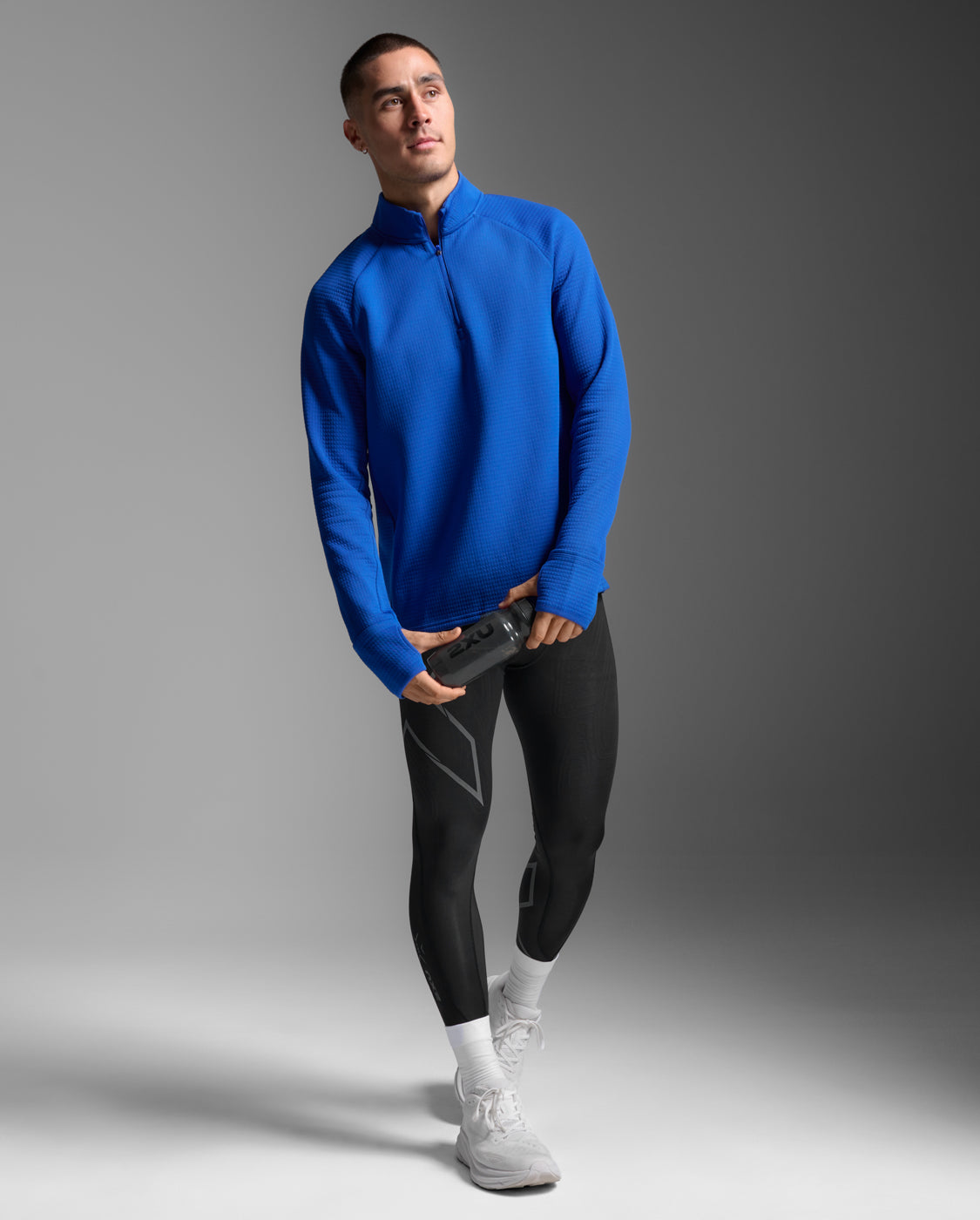Ignition Haptic 1/4 Zip, Surf/Silver Reflective