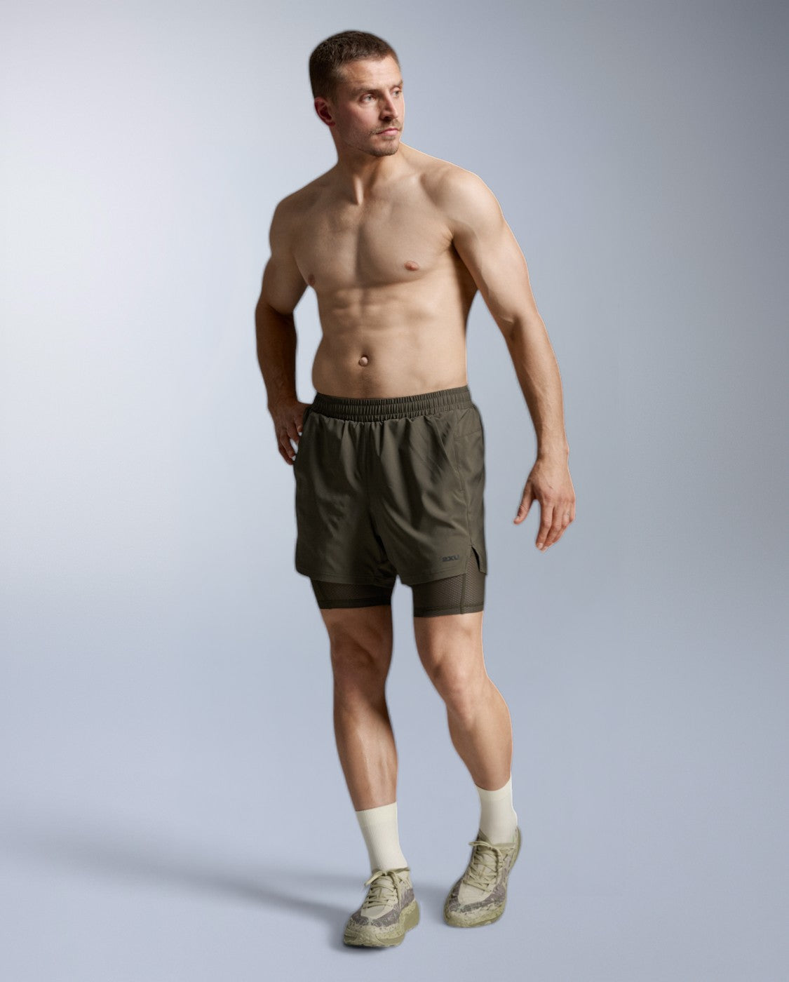 Aero Mesh 2-in-1 5 Inch Short, Flint/Black Reflective