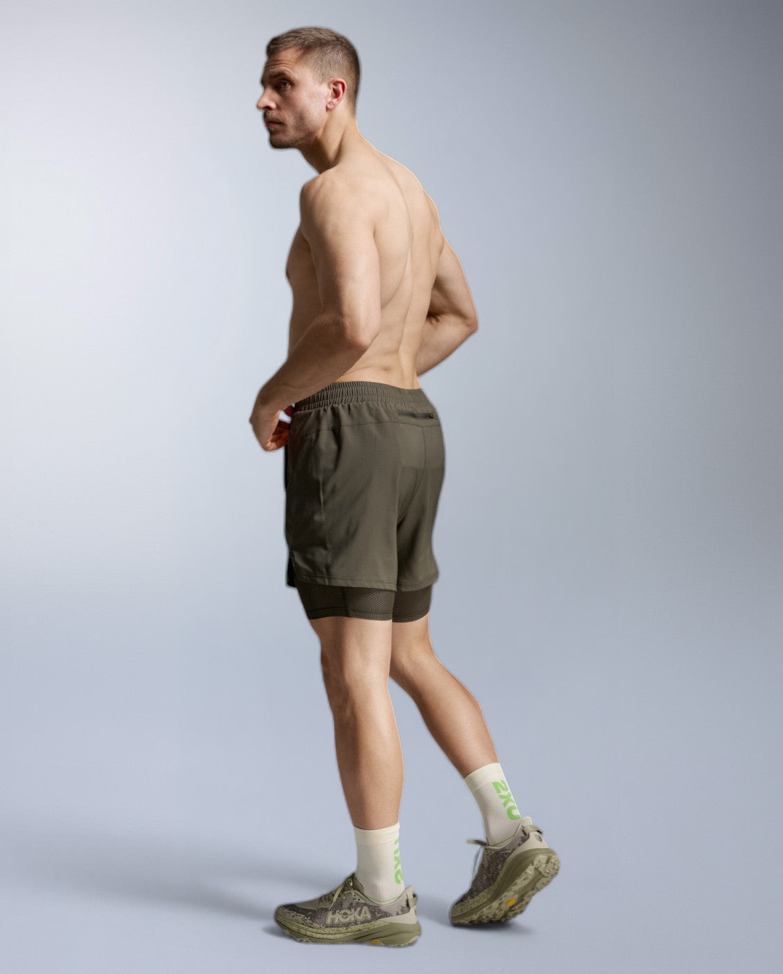 Aero Mesh 2-in-1 5 Inch Short, Flint/Black Reflective