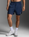 Aero Mesh 2-In-1 5 Inch Shorts - MIDNIGHT/SILVER REFLECTIVE
