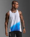 Light Speed React Singlet - BLUE GRADIENT/BLACK REFLECTIVE