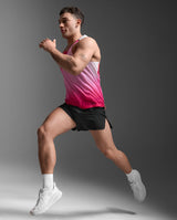 Light Speed React Singlet, Fuchsia Gradient/Black Reflective