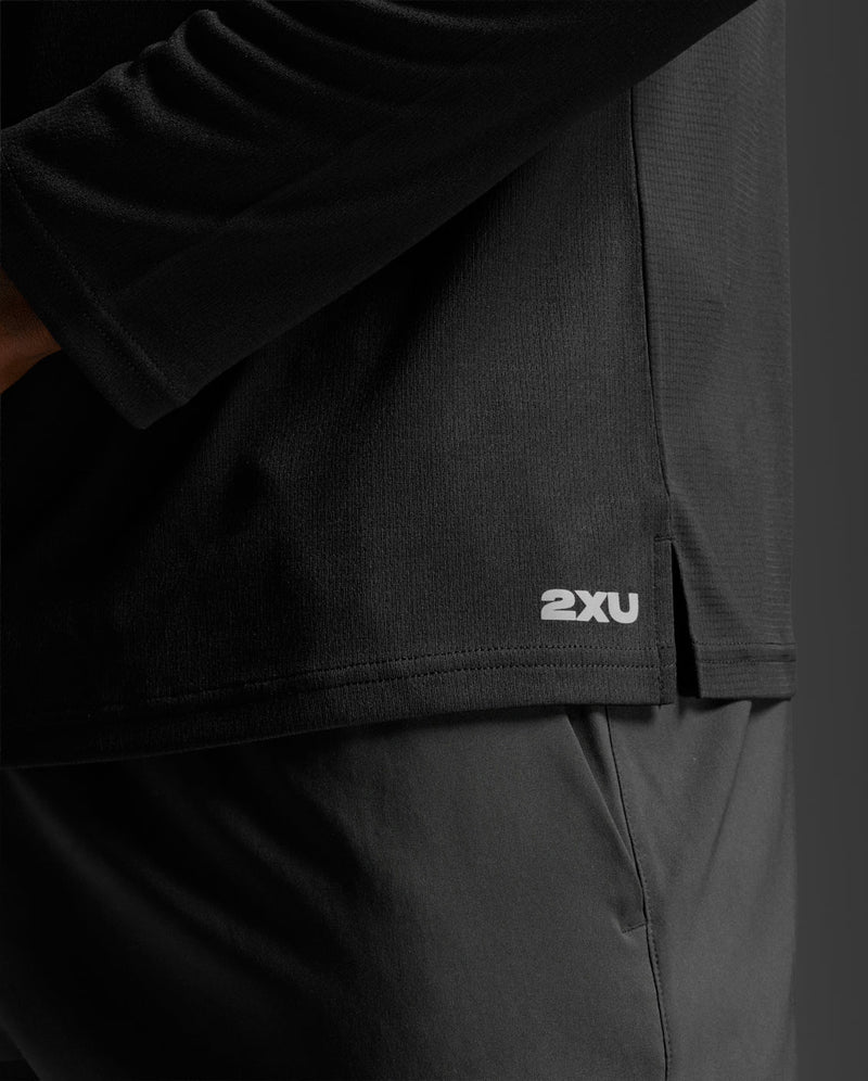 Aero Mesh Long Sleeve, Black/Silver Reflective