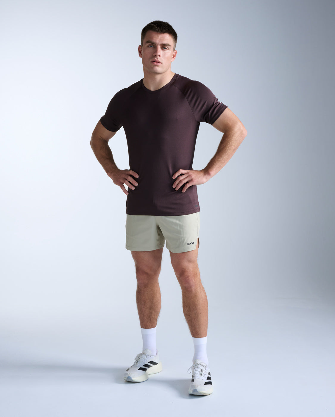 Aero Tee, Bark/Black Reflective
