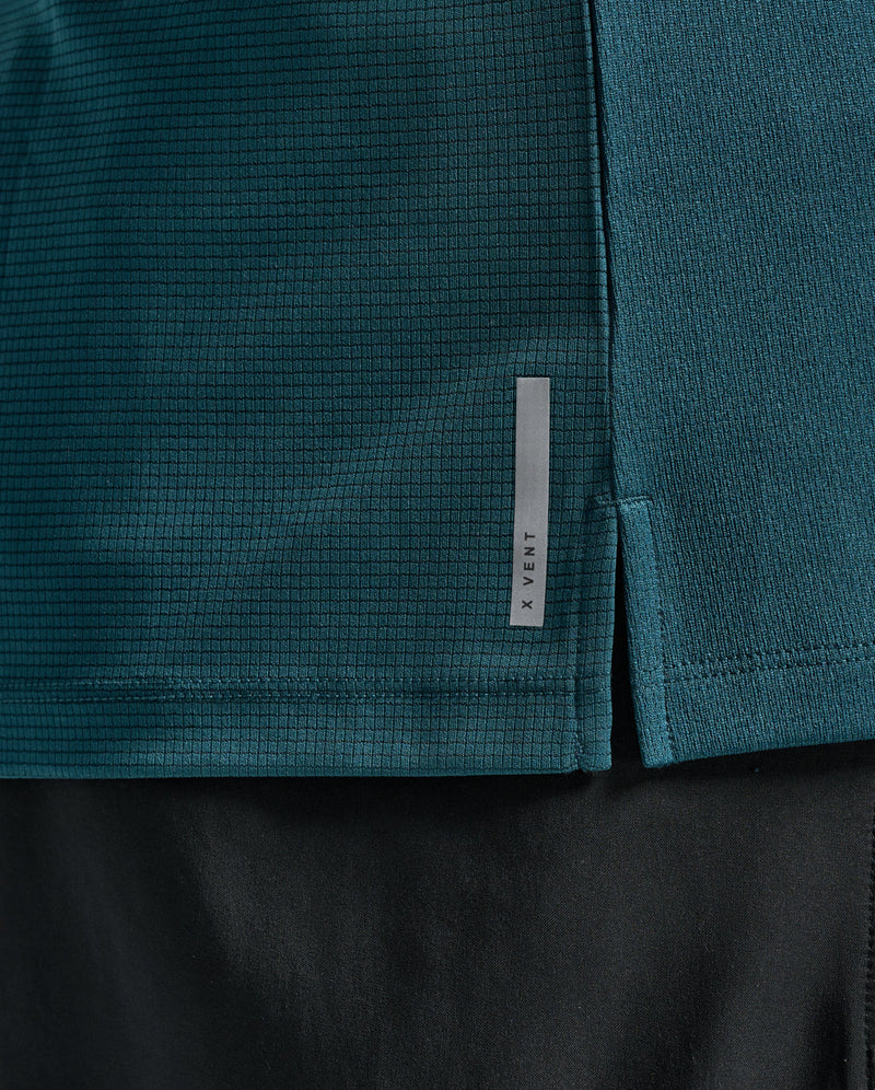 Aero Mesh Tee, Dark Moss/Silver Reflective