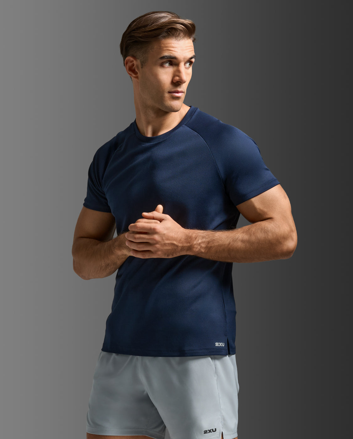 Aero Mesh Tee, Midnight/Silver Reflective