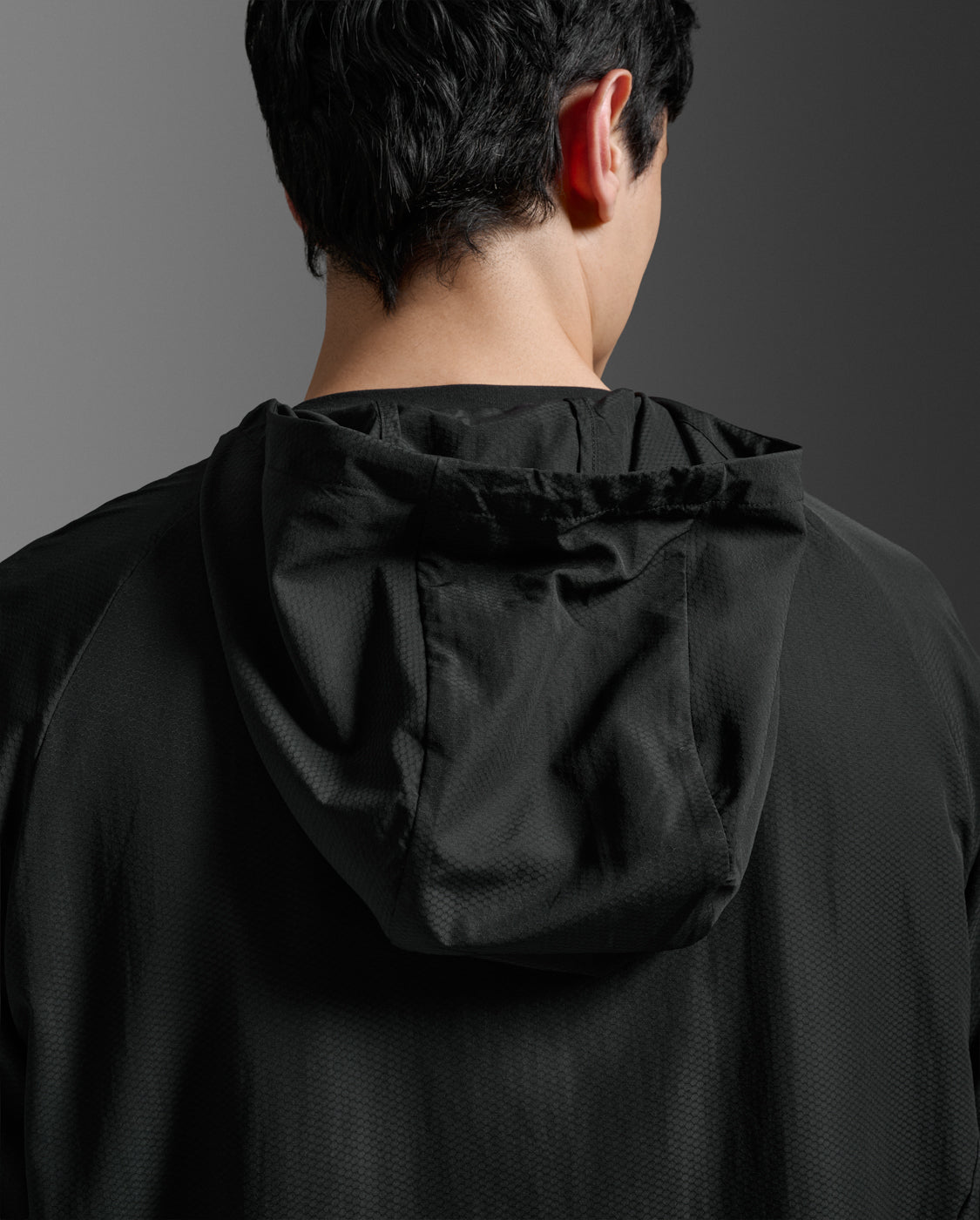 Aero Hex Windbreaker, Black/Silver Reflective