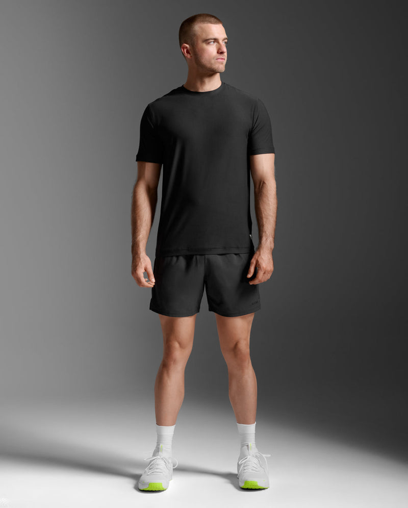 Signature Soft Jersey Tee, Black/Black