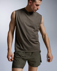 Motion Oversized Tencel Tank, Flint/Flint