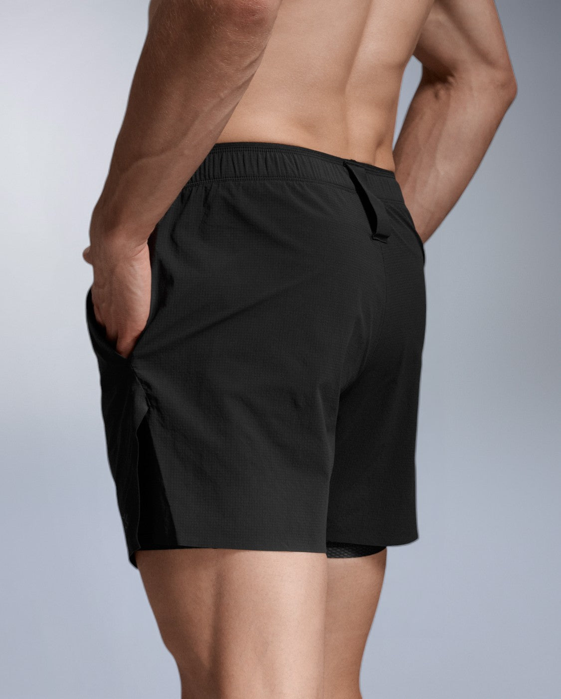 Force 2-in-1 5 Inch Shorts, Black/Black