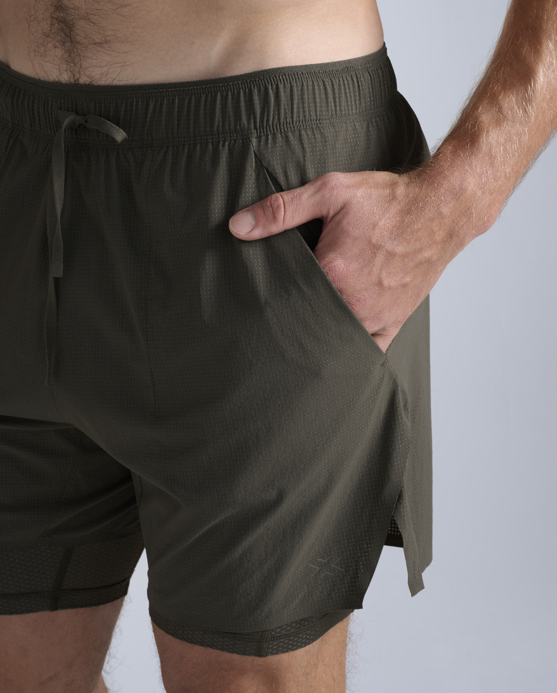 Force 2-in-1 5 Inch Shorts, Flint/Flint