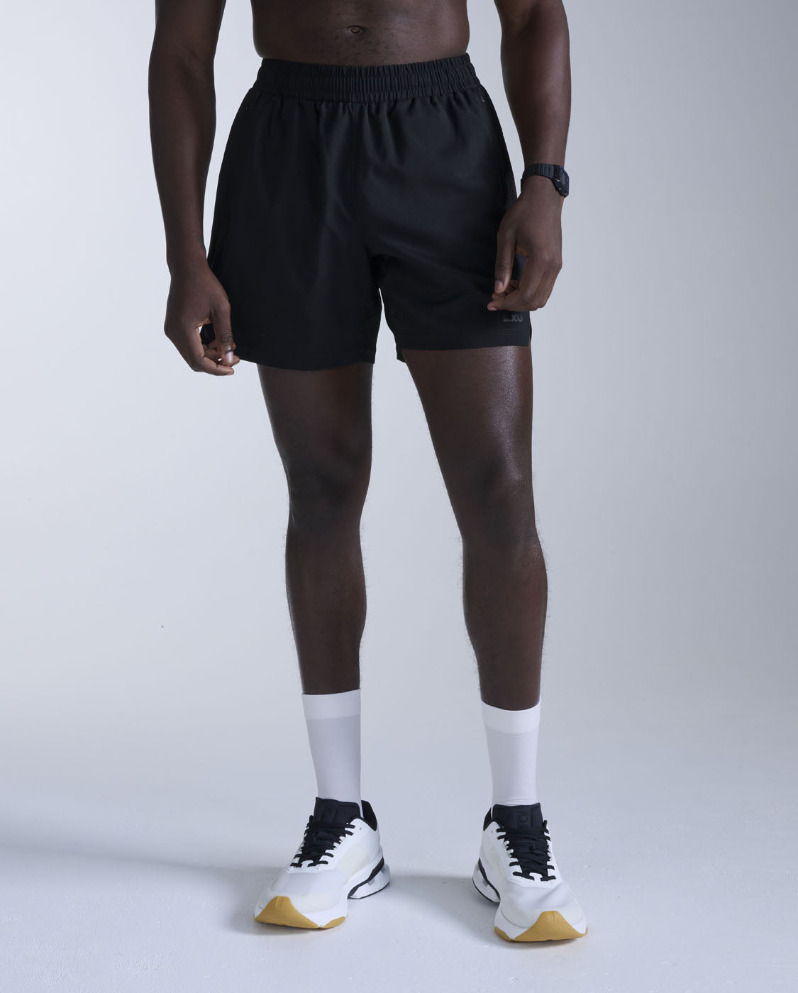 Motion 5 Inch Unlined Shorts, Black/Black