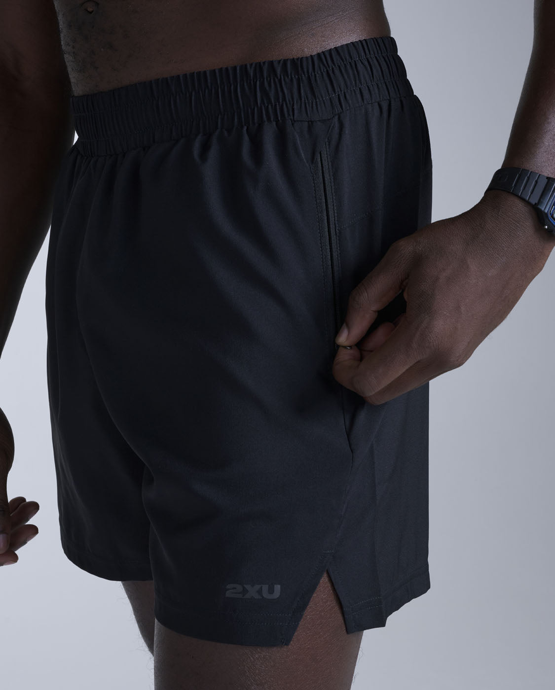 Motion 5 Inch Unlined Shorts, Black/Black