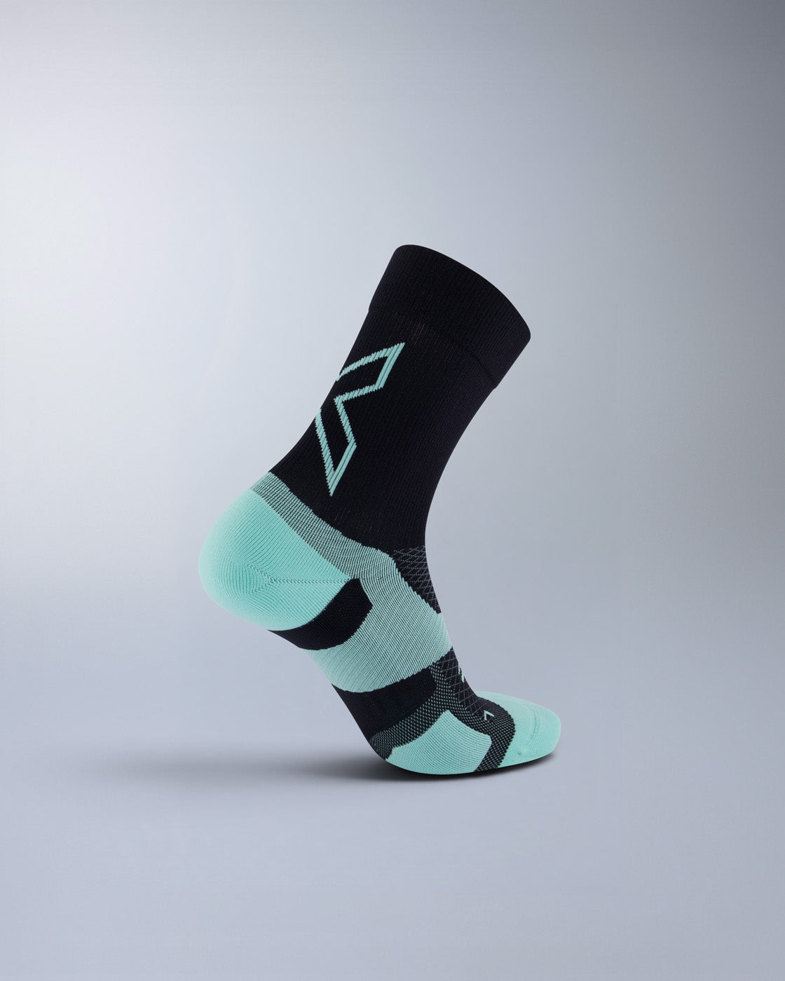Vectr Light Cushion Crew Socks, Black/Lagoon