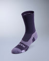 Vectr Light Cushion Crew Socks - VELVET PURPLE/DUSTED GRAPE