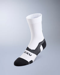 Vectr Light Cushion Crew Socks, White/Black