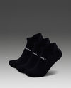 ANKLE SOCKS 3 PACK - BLACK/WHITE