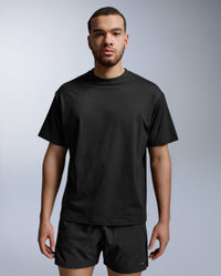 Motion Oversized Tencel Tee, Black/Black