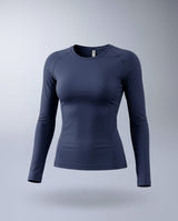 Core Compression Long Sleeve, Midnight/Midnight