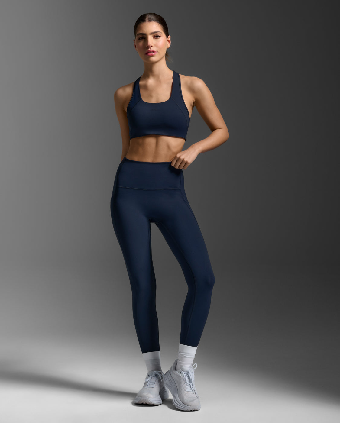 Form Stash Hi-Rise Compression Tights, Midnight/Midnight
