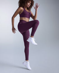 Form Stash Hi-Rise Compression Tights, Sangria/Sangria