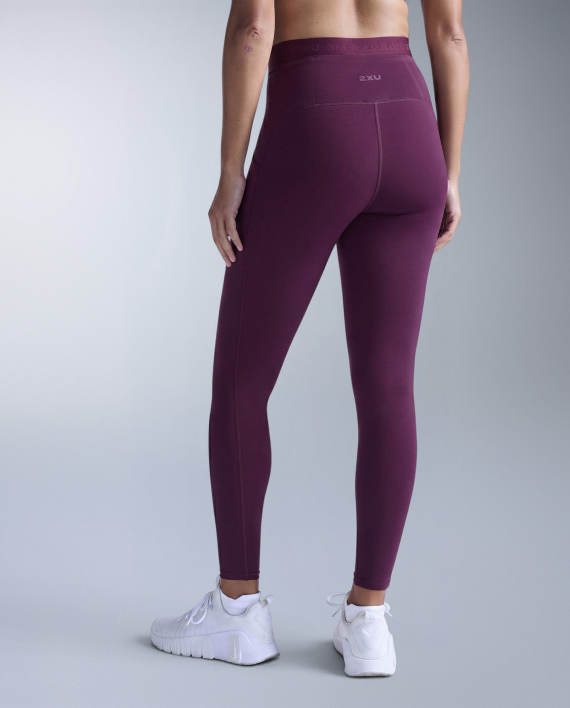 Form Stash Hi-Rise Compression Tights, Sangria/Sangria