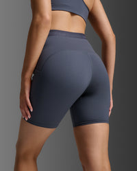 Form Stash Hi-Rise Compression 6 Inch Shorts, India Ink/India Ink1