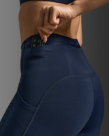 Form Stash Hi-Rise Compression 7/8 Tights, Midnight/Midnight