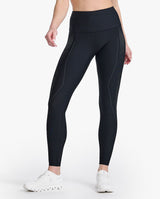 Aero Sculpt Hi-Rise Compression Tights, Black/Black Reflective